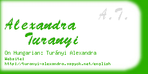 alexandra turanyi business card