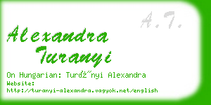 alexandra turanyi business card